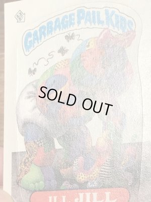 トップス社製のガーベッジペイルキッズの80年代ビンテージステッカーカード