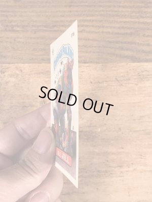 トップス社製のガーベッジペイルキッズの80年代ビンテージステッカーカード