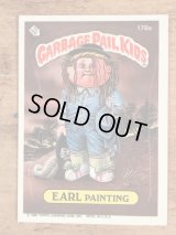 Topps Garbage Pail Kids “Earl Painting” Sticker Card 178a　ガーベッジペイルキッズ　ビンテージ　ステッカーカード　80年代