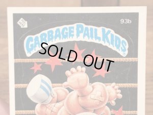 トップス社製のガーベッジペイルキッズの80年代ビンテージステッカーカード