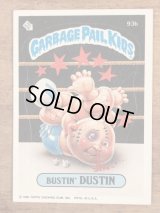 Topps Garbage Pail Kids “Bustin' Dustin” Sticker Card 93b　ガーベッジペイルキッズ　ビンテージ　ステッカーカード　80年代