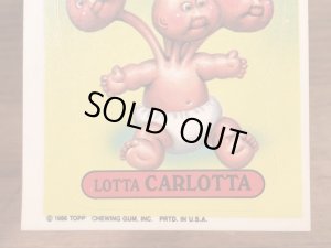 Topps社製のガーベッジペイルキッズの80’sヴィンテージカードシール