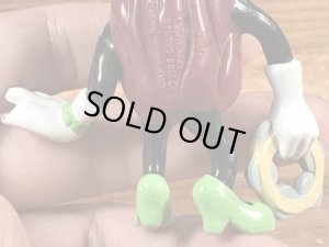 カリフォルニアレーズンのタンバリンを持った女の80年代ビンテージPVCフィギュア