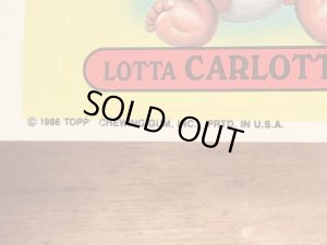 トップス社製のガーベッジペイルキッズの80年代ビンテージステッカーカード