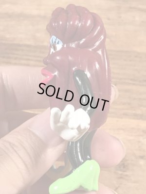 カリフォルニアレーズンのタンバリンを持った女の80年代ビンテージPVCフィギュア