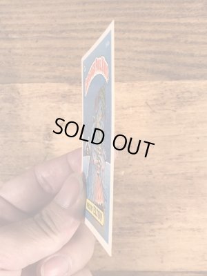 トップス社製のガーベッジペイルキッズの80年代ビンテージステッカーカード