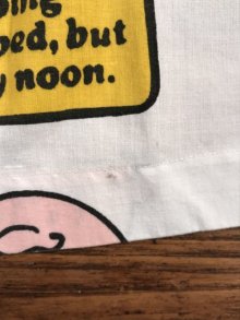 他の写真2: Peanuts Gang & Snoopy “Sleeping Bag & Bed” Mini Curtain Set　スヌーピー　ビンテージ　ミニカーテン　2枚組セット　70年代