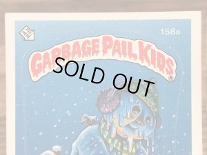 トップス社製のガーベッジペイルキッズの80年代ビンテージステッカーカード