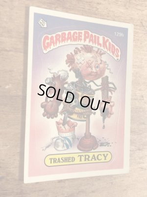 トップス社製のガーベッジペイルキッズの80年代ビンテージステッカーカード