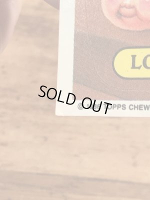 トップス社製のガーベッジペイルキッズの80年代ビンテージステッカーカード