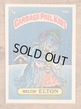 Topps Garbage Pail Kids “Meltin' Elton” Sticker Card 158a　ガーベッジペイルキッズ　ビンテージ　ステッカーカード　80年代