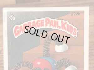 トップス社製のガーベッジペイルキッズの80年代ビンテージステッカーカード