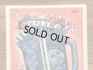 トップス社製のガーベッジペイルキッズの80年代ビンテージステッカーカード