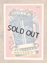 Topps Garbage Pail Kids “Juicy Lucy” Sticker Card 189b　ガーベッジペイルキッズ　ビンテージ　ステッカーカード　80年代