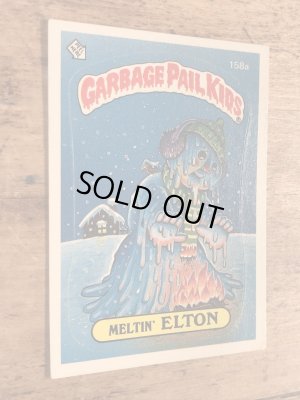 トップス社製のガーベッジペイルキッズの80年代ビンテージステッカーカード