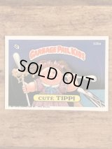 Topps Garbage Pail Kids “Cute Tippi” Sticker Card 335a　ガーベッジペイルキッズ　ビンテージ　ステッカーカード　80年代