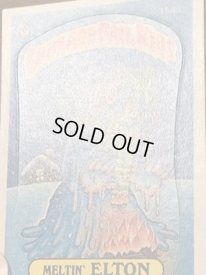 トップス社製のガーベッジペイルキッズの80年代ビンテージステッカーカード