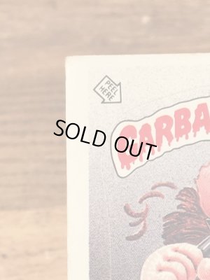 トップス社製のガーベッジペイルキッズの80年代ビンテージステッカーカード