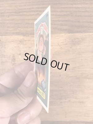 トップス社製のガーベッジペイルキッズの80年代ビンテージステッカーカード