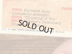 Topps社製のガーベッジペイルキッズの80’sヴィンテージカードシール