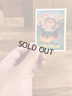 トップス社製のガーベッジペイルキッズの80年代ビンテージステッカーカード