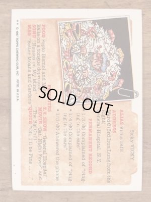 Topps社製のガーベッジペイルキッズの80’sヴィンテージカードシール