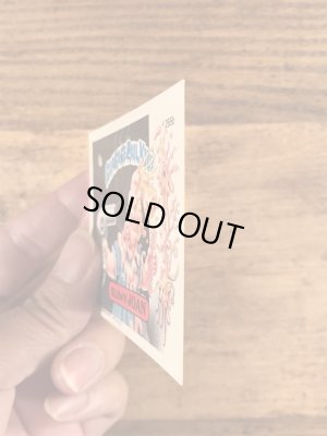 トップス社製のガーベッジペイルキッズの80年代ビンテージステッカーカード