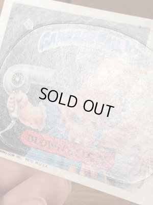 トップス社製のガーベッジペイルキッズの80年代ビンテージステッカーカード