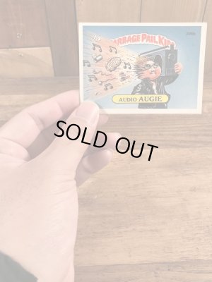 トップス社製のガーベッジペイルキッズの80年代ビンテージステッカーカード