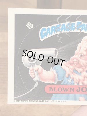 トップス社製のガーベッジペイルキッズの80年代ビンテージステッカーカード