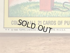 トップス社製のガーベッジペイルキッズの80年代ビンテージステッカーカード