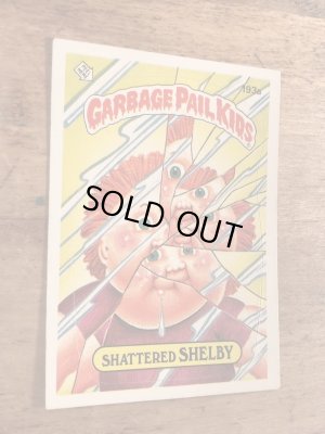 トップス社製のガーベッジペイルキッズの80年代ビンテージステッカーカード