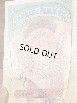 Topps社製のガーベッジペイルキッズの80’sヴィンテージカードシール