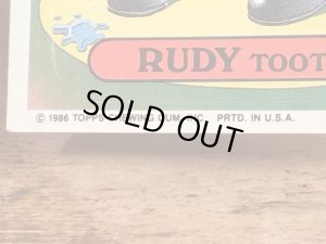 トップス社製のガーベッジペイルキッズの80年代ビンテージステッカーカード