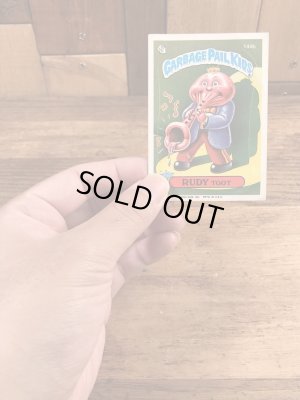 トップス社製のガーベッジペイルキッズの80年代ビンテージステッカーカード