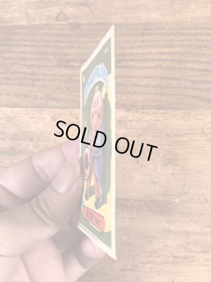 トップス社製のガーベッジペイルキッズの80年代ビンテージステッカーカード