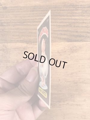 トップス社製のガーベッジペイルキッズの80年代ビンテージステッカーカード