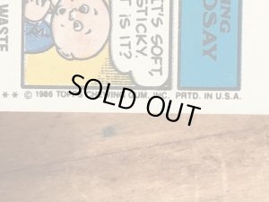 Topps社製のガーベッジペイルキッズの80’sヴィンテージカードシール