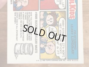 トップス社製のガーベッジペイルキッズの80年代ビンテージステッカーカード