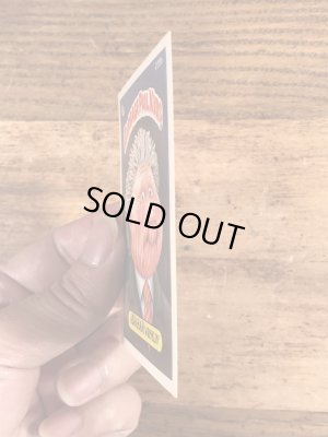 トップス社製のガーベッジペイルキッズの80年代ビンテージステッカーカード