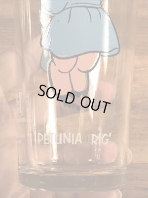 ペプシコーラのノベルティのペチュニアピッグの70’sヴィンテージグラス