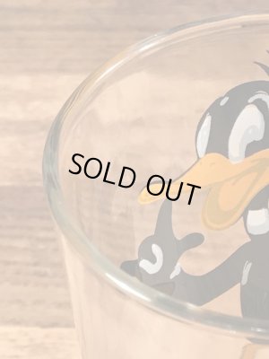 ルーニーテューンズのダフィーダックの70年代ビンテージガラスコップ