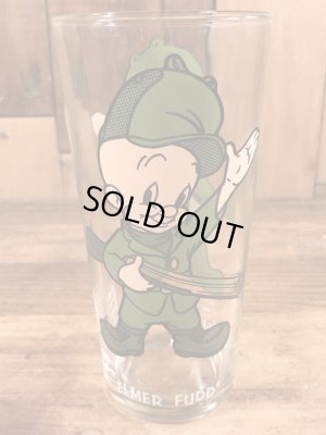 ルーニーテューンズのエルマーフッドの70年代ビンテージガラスコップ