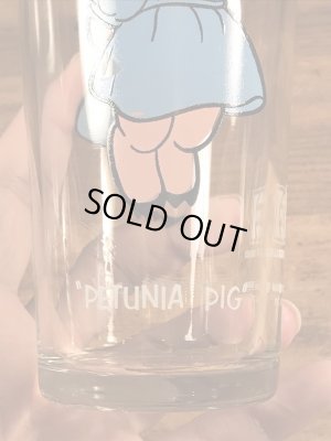 ペプシコーラのノベルティのペチュニアピッグの70’sヴィンテージグラス