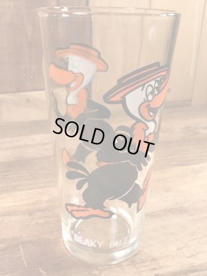 ルーニーテューンズのビーキーバカードの70年代ビンテージガラスコップ