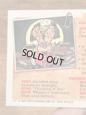 Topps社製のガーベッジペイルキッズの80’sヴィンテージカードシール