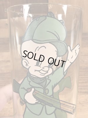 ルーニーテューンズのエルマーフッドの70年代ビンテージガラスコップ