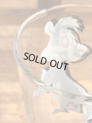 ルーニーテューンズのペペルピューの70年代ビンテージガラスコップ