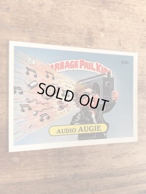 トップス社製のガーベッジペイルキッズの80年代ビンテージステッカーカード