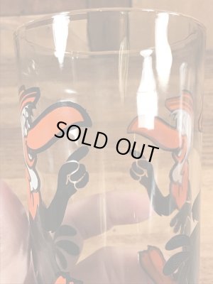 ルーニーテューンズのビーキーバカードの70年代ビンテージガラスコップ